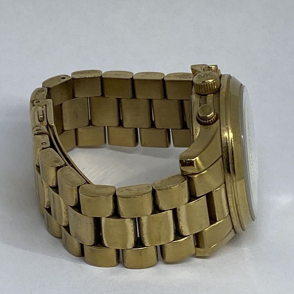 Michael Kors MK5055 Unisex Gold Stainless Steal Analog Dial Quartz Watch GE445 - Picture 12 of 12